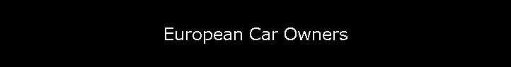 European Car Owners